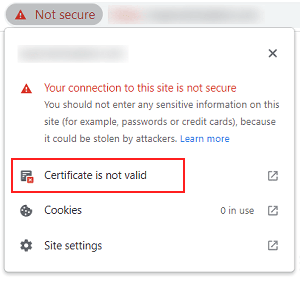 Chrome Check Ssl Certificate