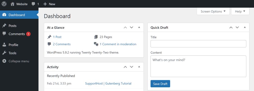 Wordpress Multisite Contributor Dashboard