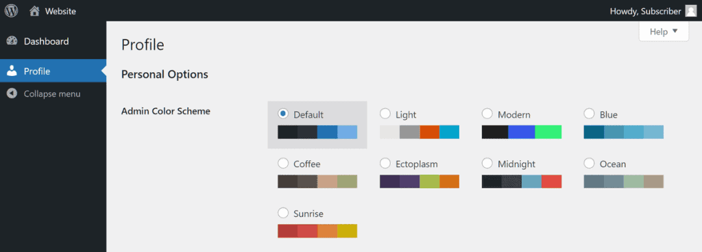 Wordpress Multisite Subscriber Dashboard