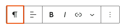 Wordpress Paragraph Block