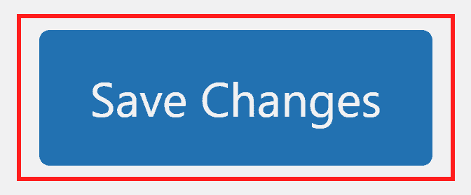 Wordpress Save Changes Button