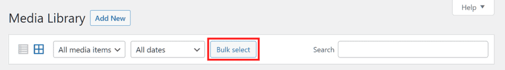 Wordpress Tutorial Bulk Select Media