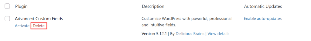 Wordpress Tutorial Delete A Plugin