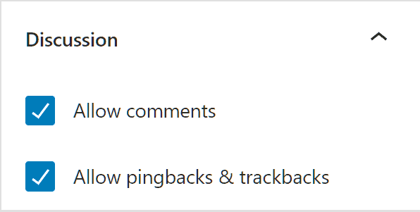 Wordpress Tutorial Discussion Post Settings