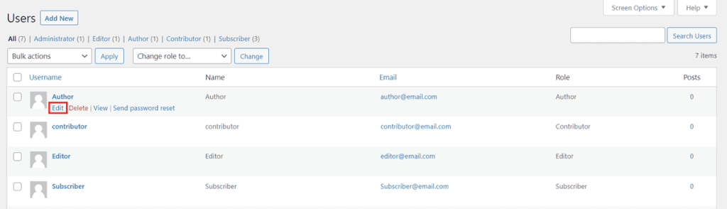 Wordpress Tutorial Edit Users