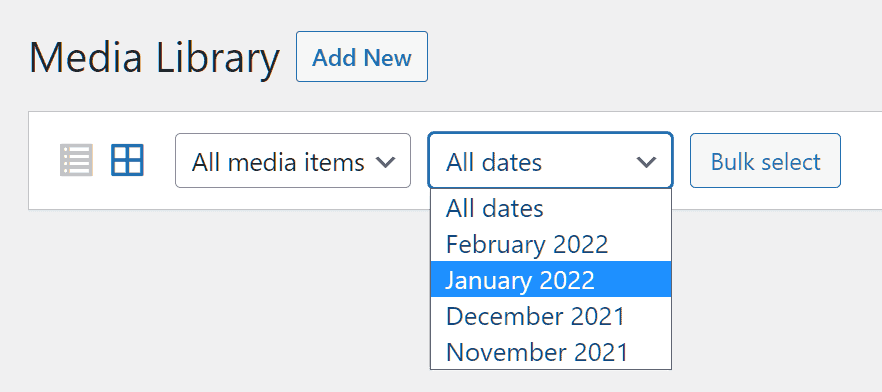 Wordpress Tutorial Filter Media Library By Date