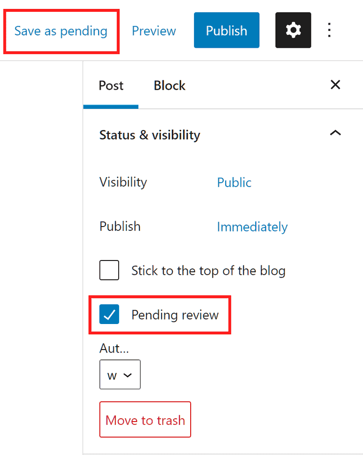 Wordpress Tutorial Save Post As Pending