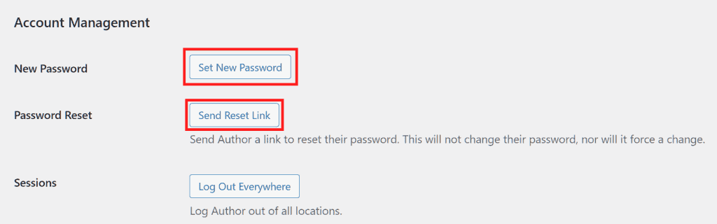 Wordpress Tutorial Set New User Password