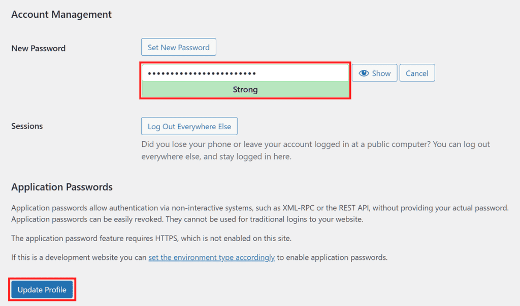 Wordpress Tutorial Update New Password