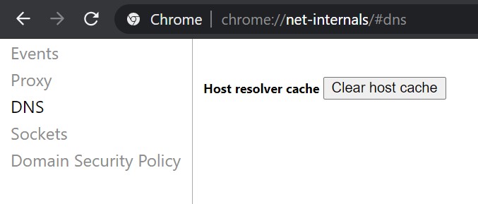 Chrome Clear Dns Cache To Fix Err Name Not Resolved
