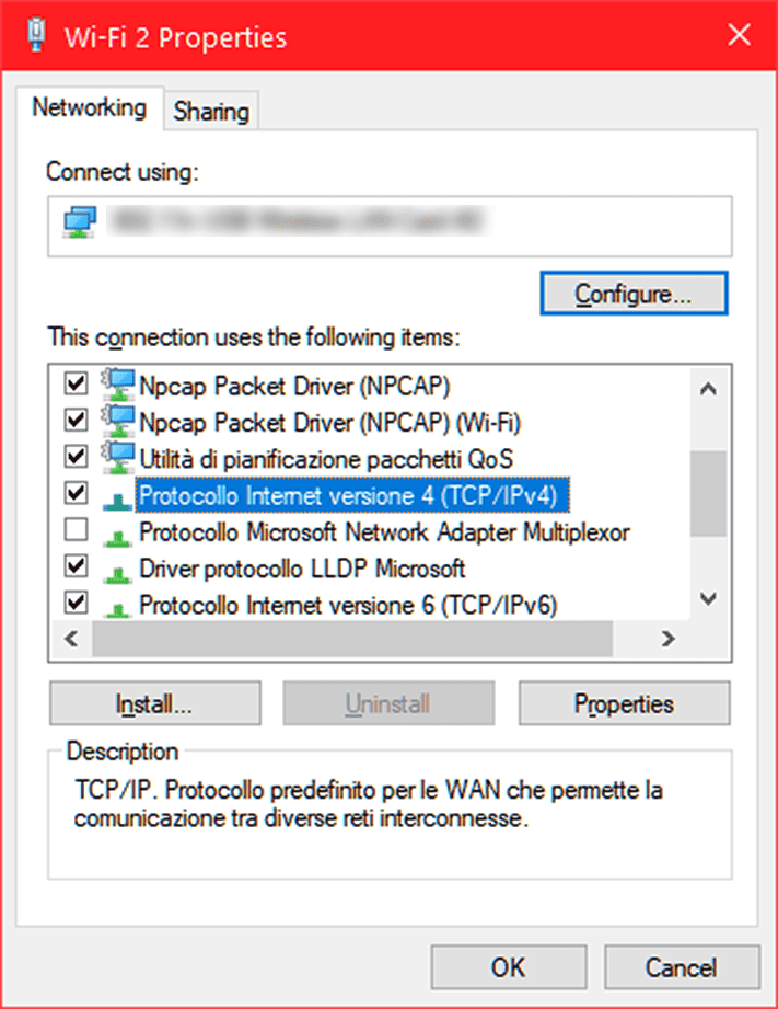 Ethernet Ipv4 Properties