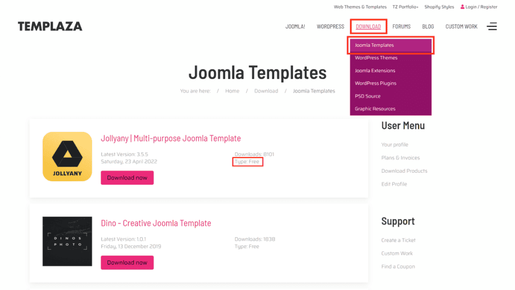 Joomla Free Templates