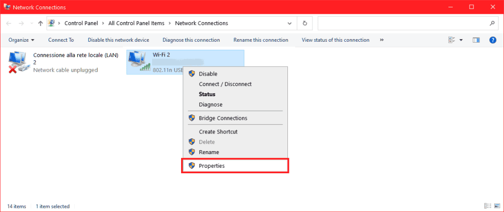 Windows Network Settings