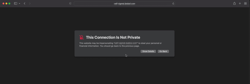 Safari This Connection Is Not Private