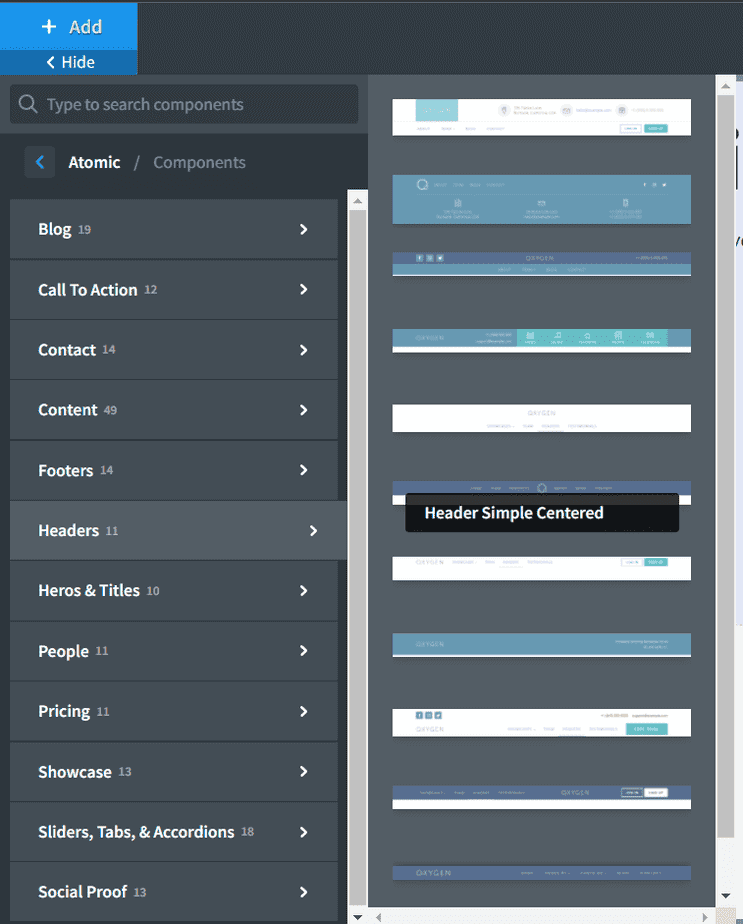 Oxygen WordPress Builder Library