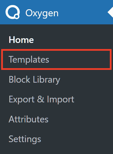 Oxygen WordPress Builder Templates