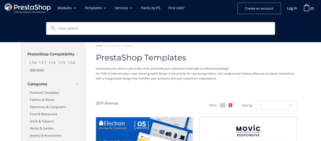 Prestashop Themes And Templates Marketplace