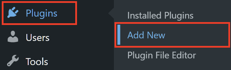 Wordpress Settings Add New Plugin