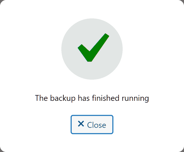 Updraftplus Backup Completed