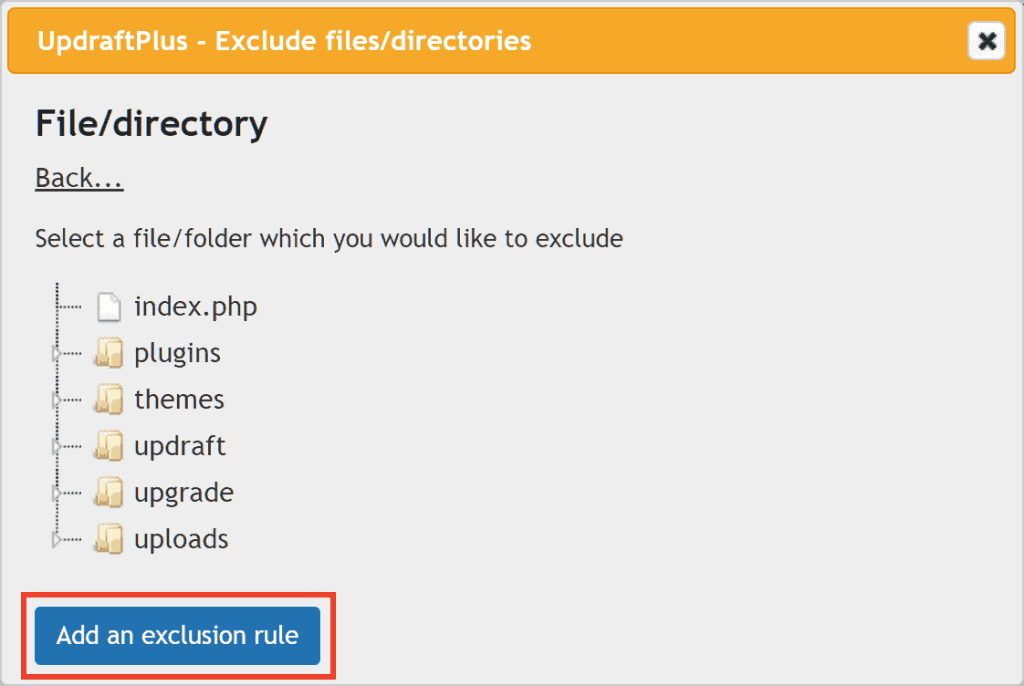 Updraftplus Exclude Files And Folders