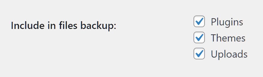 Updraftplus Include Files In The Backup