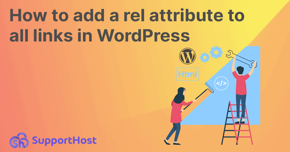How to add a rel attribute to all links in WordPress