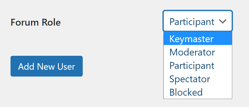 Bbpress Forum User Roles