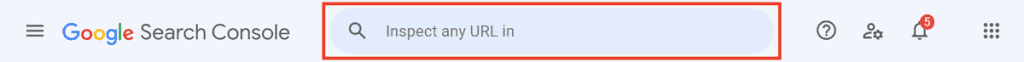 Google Search Console Inspecting Url Tool