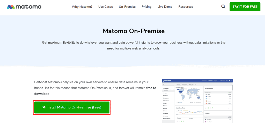 Install Matomo On Premise