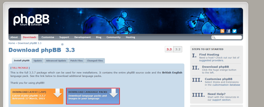 Phpbb Download Language Packs