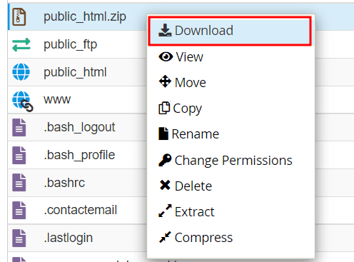 Download Backup Public Html