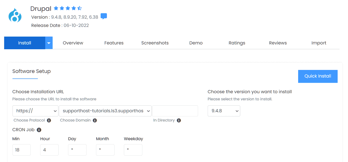 install drupal 7