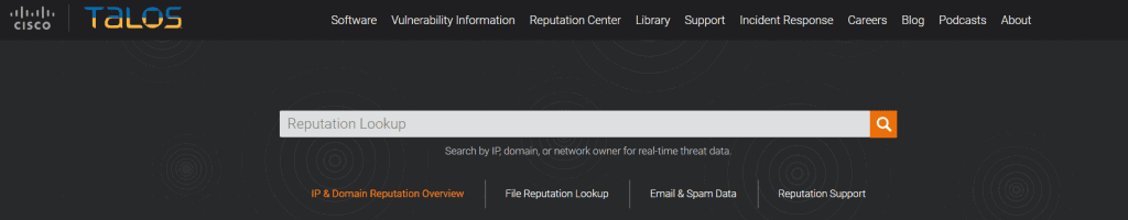 Ip Talos Reputation Lookup