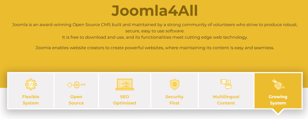 Joomla 4 Features