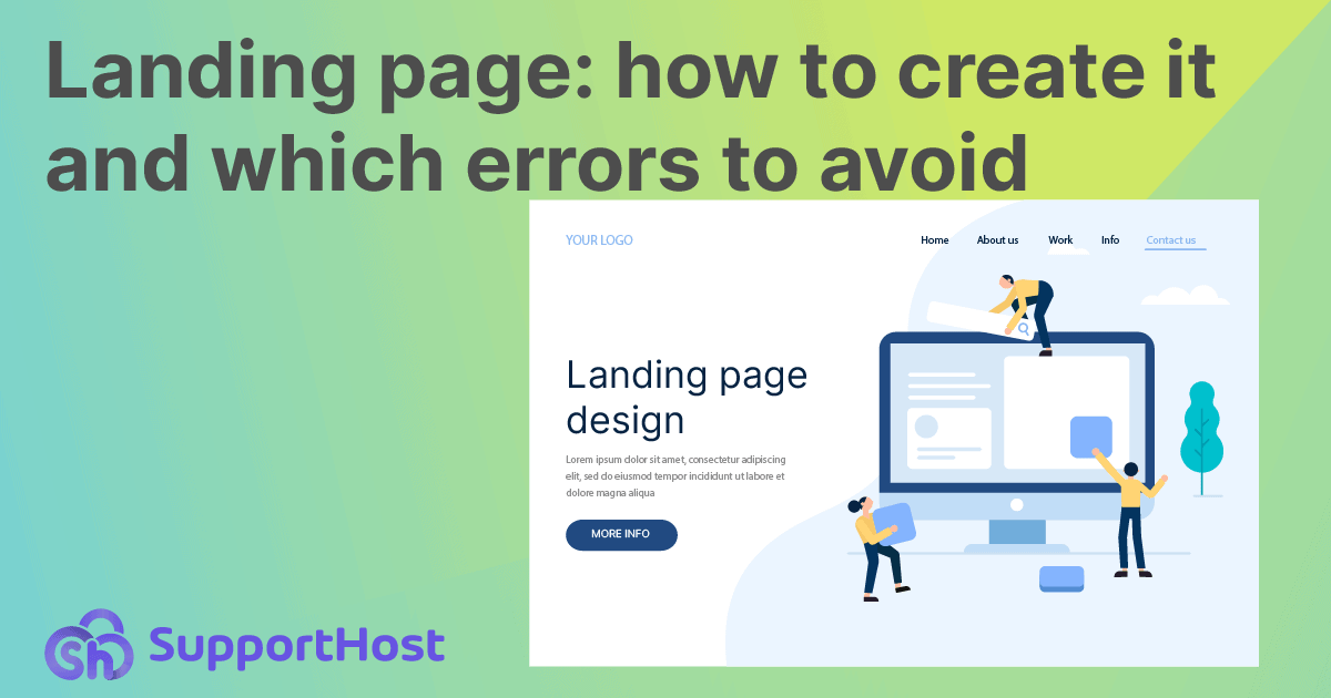 Landing page: how to create it and which errors to avoid