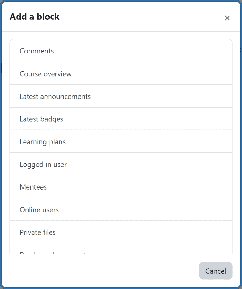 Moodle Add A Block To The Dashboard