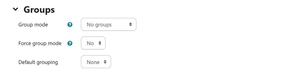 Moodle Add Course Groups Settings