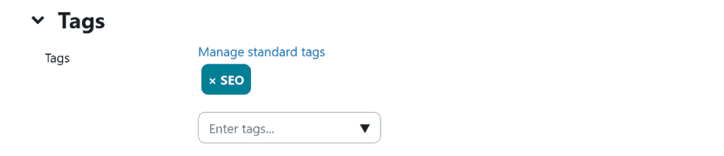 Moodle Add Course Tags