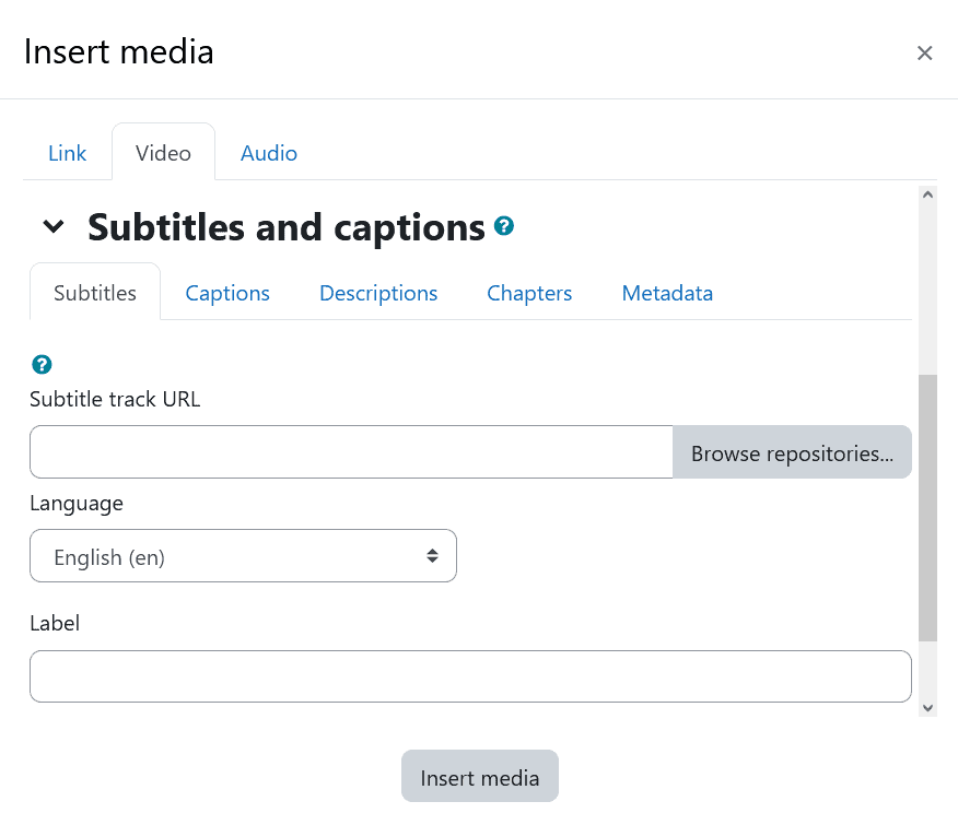 Moodle Add Subtitles And Captions
