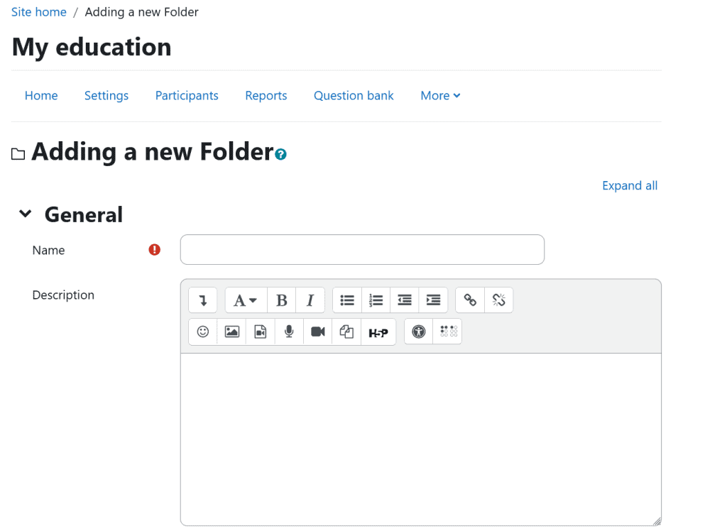 Moodle Create A Folder