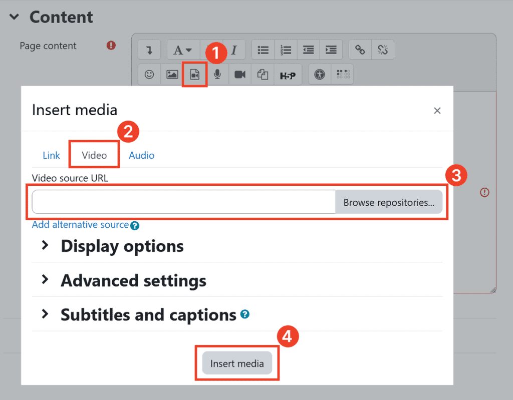 Moodle Embed A Videocourse