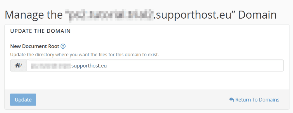 New Document Root Cpanel Jupiter