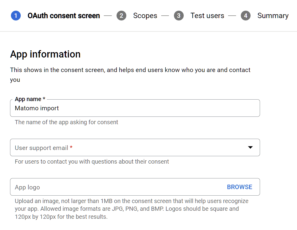 Oauth Consent Screen App Information