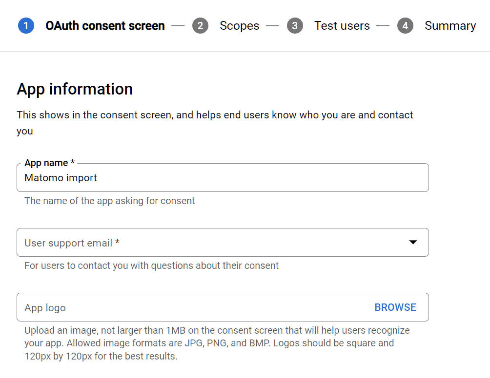 Oauth Consent Screen App Information