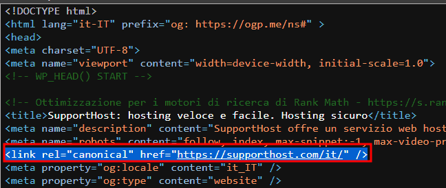 Rel Canonical Attribute In The Page Source