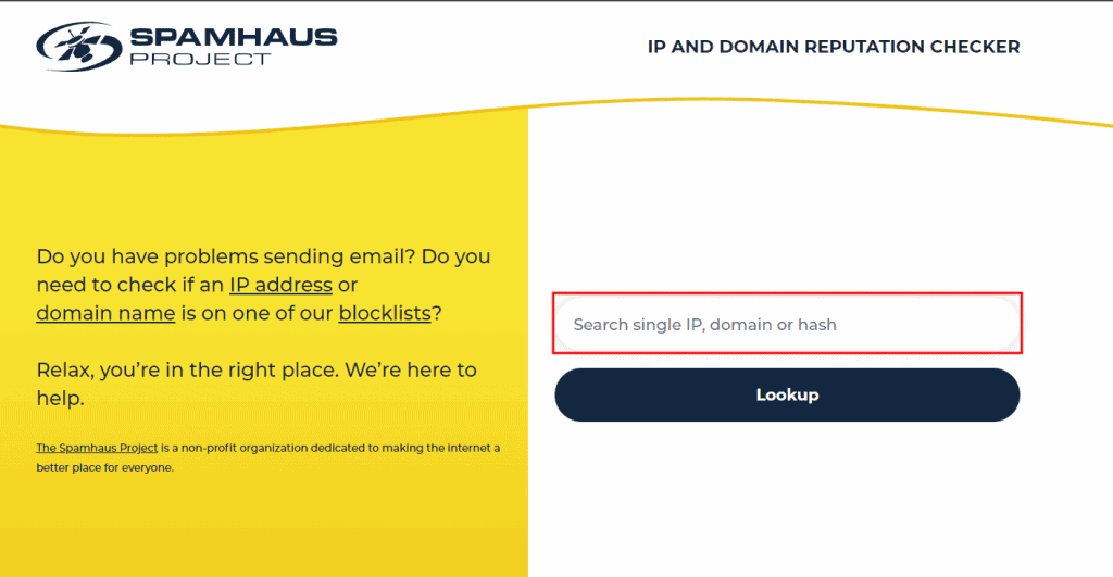 Spamhaus Reputation Checker