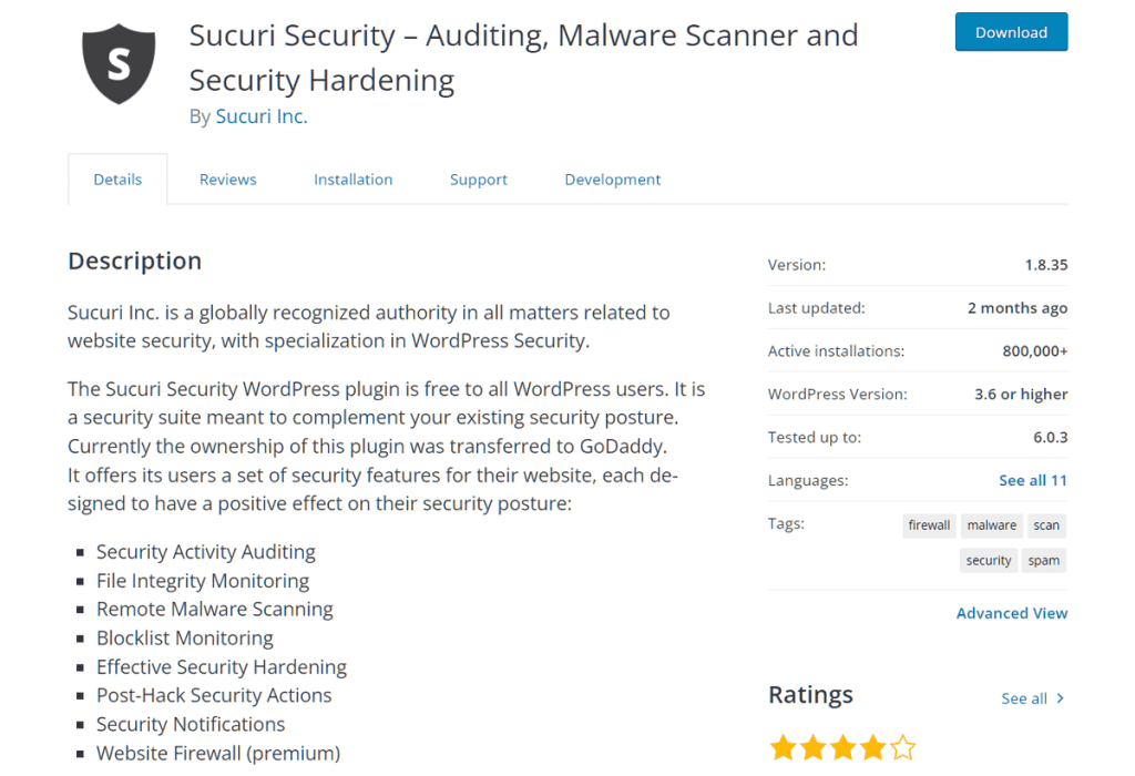 Sucuri Security WordPress Plugin