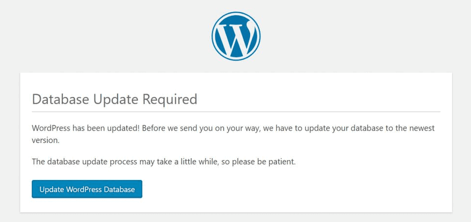 Update WordPress Database