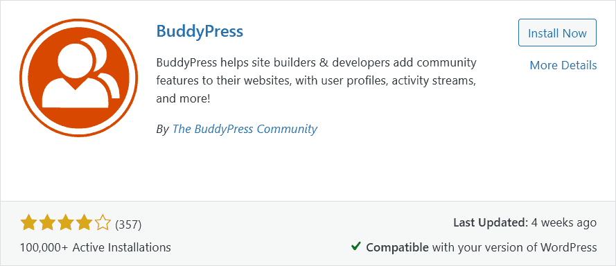 Wordpress Buddypress Plugin