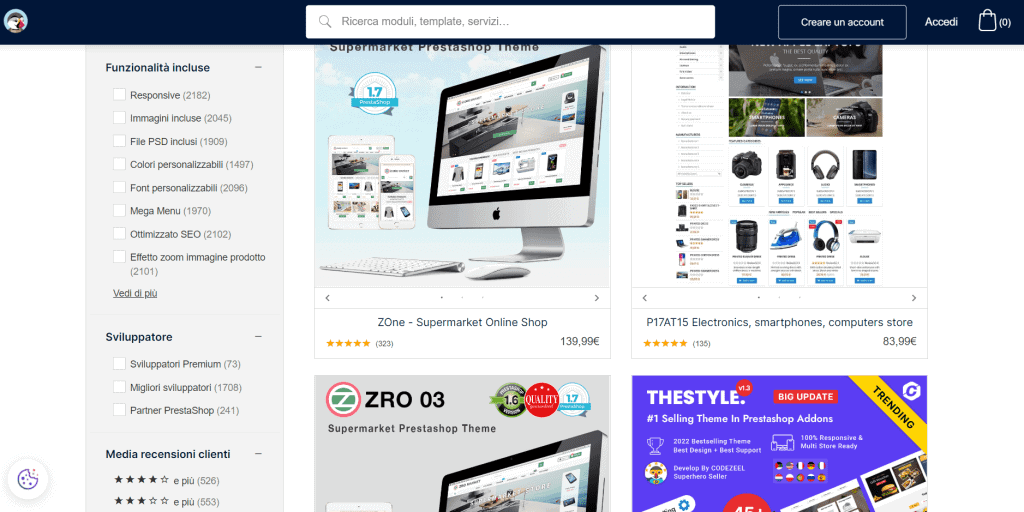 Addon Marketplace Prestashop Themes Research